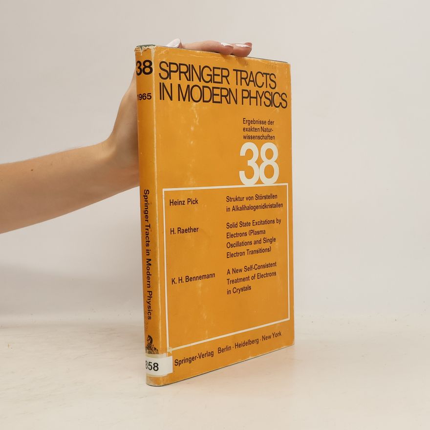 K. H. Bennemann Springer Tracts in Modern Physics Volume 38