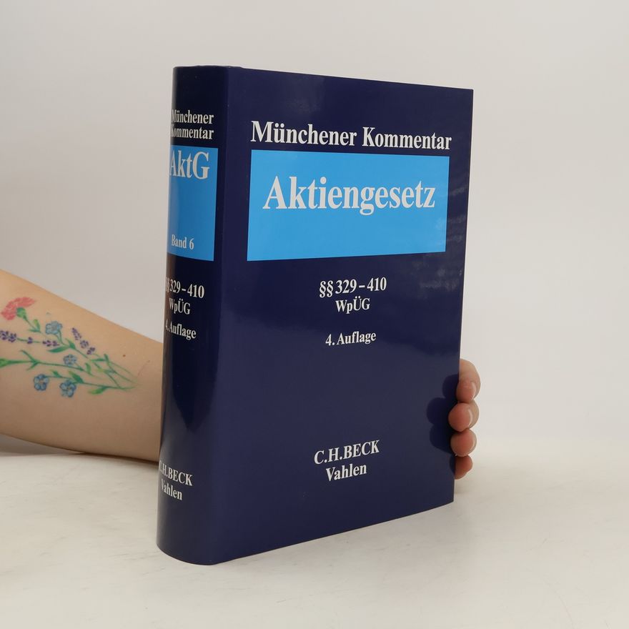 Collectif d'auteurs Münchener Kommentar zum Aktiengesetz