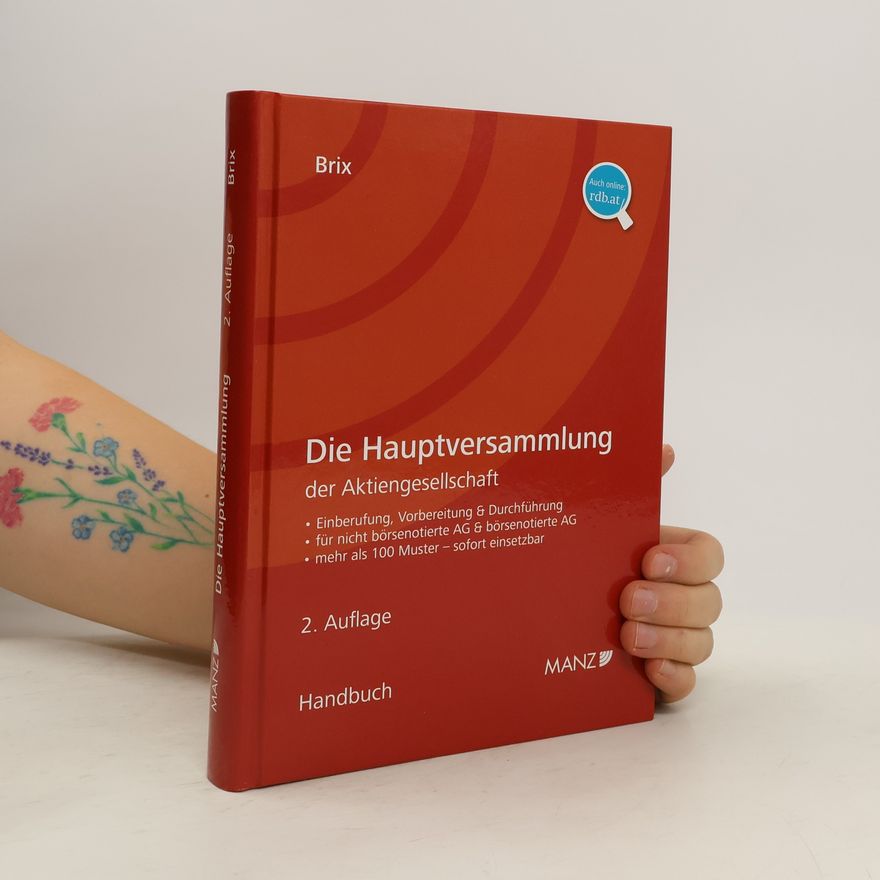 Rupert Brix Die Hauptversammlung der Aktiengesellschaft