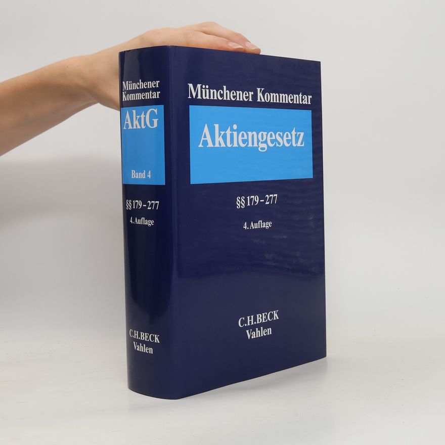 Mathias Habersack Münchener Kommentar zum Aktiengesetz