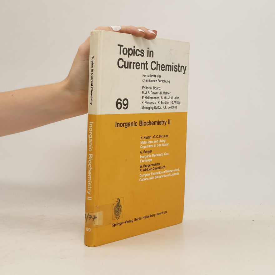 Guy C. McLeod Inorganic Biochemistry II (Topics in Current Chemistry, Vol 69)