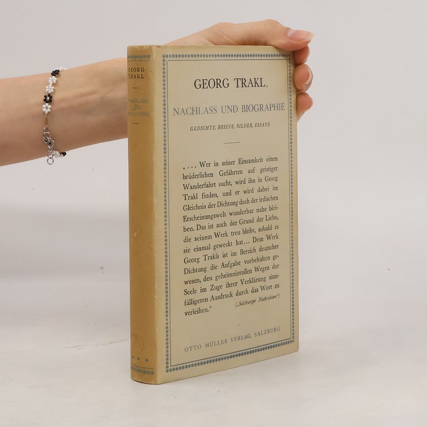 Georg Trakl Nachlass und Biographie