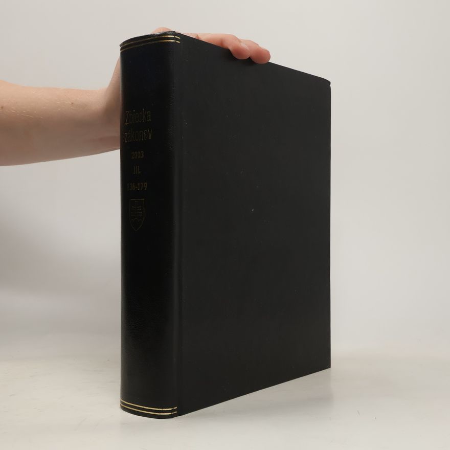 Collectif d'auteurs Zbierka zákonov Slovenskej republiky 2003 III.