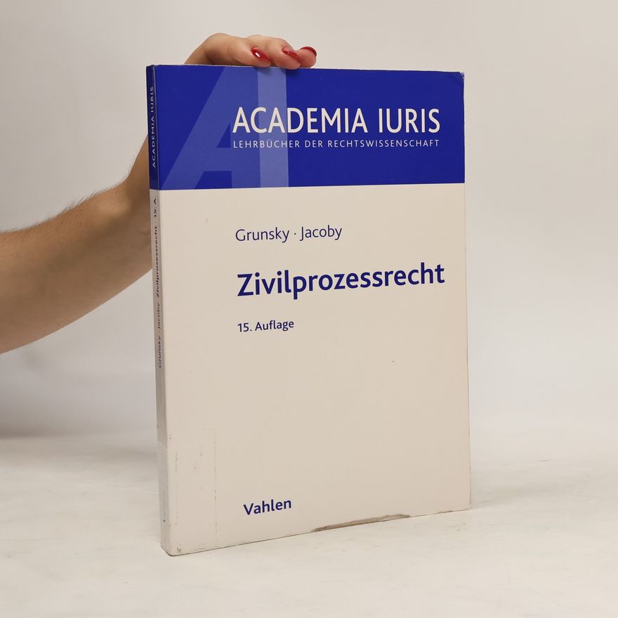 Wolfgang Grunsky Zivilprozessrecht