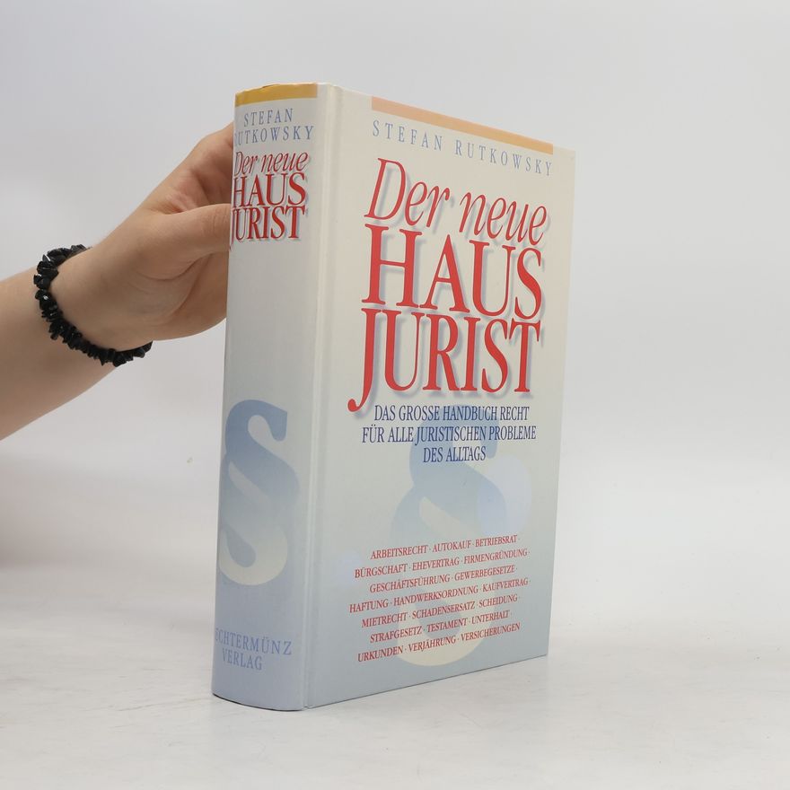 Stefan Rutkowsky Der neue Hausjurist