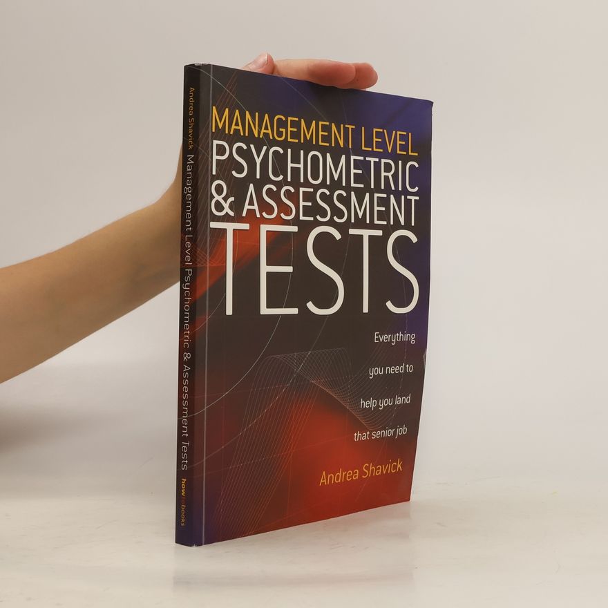 Andrea Shavick Management Level Psychometric and Assessment Tests
