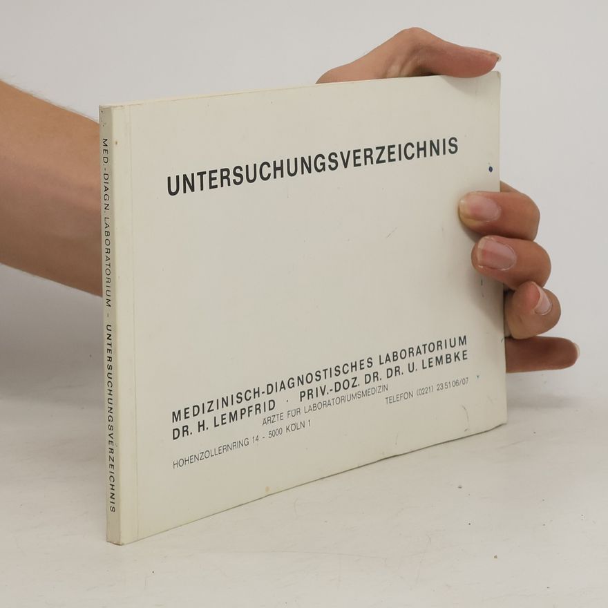 Autorenkollektiv Untersuchungsverzeichnis