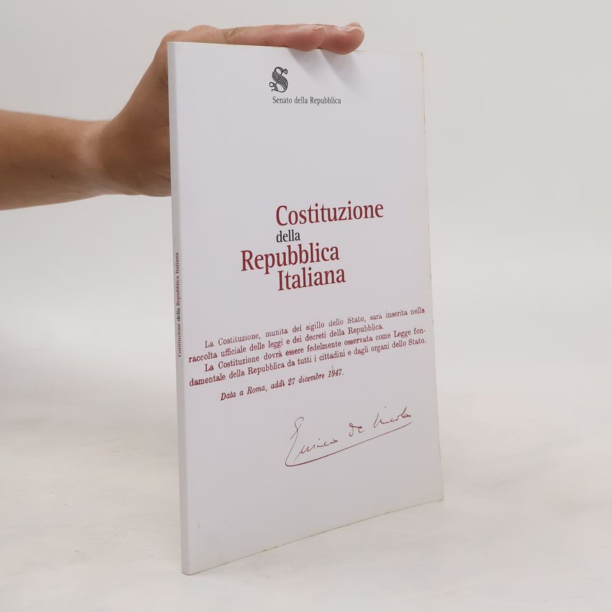Collectif d'auteurs Costituzione della Repubblica Italiana