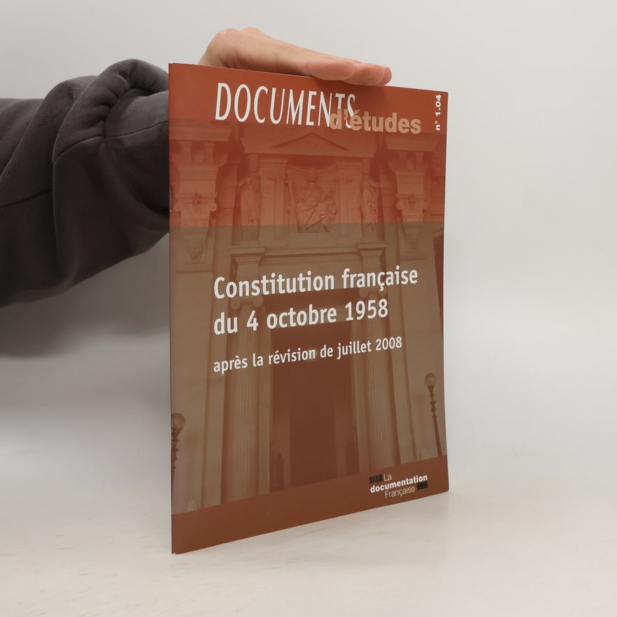 Bernard Boulley Constitution française du 4 octobre 1958