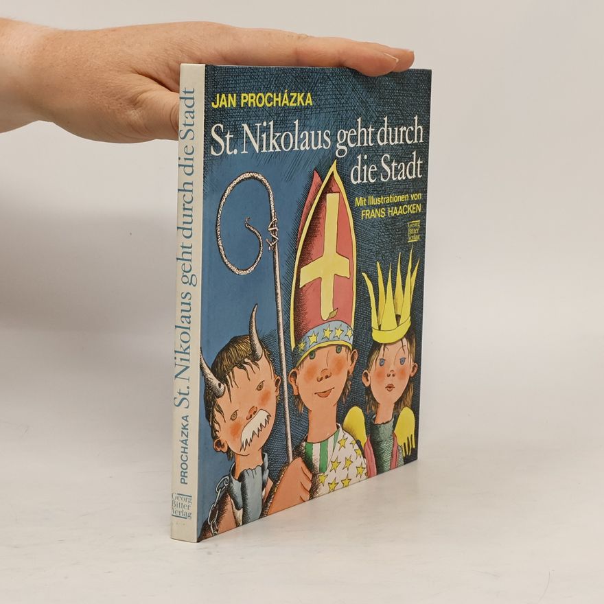 Jan Procházka Sankt Nikolaus geht durch die Stadt
