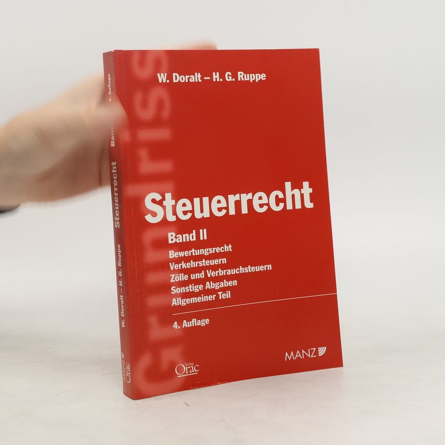 H. G. Ruppe Steuerre Steuerrecht. Band II