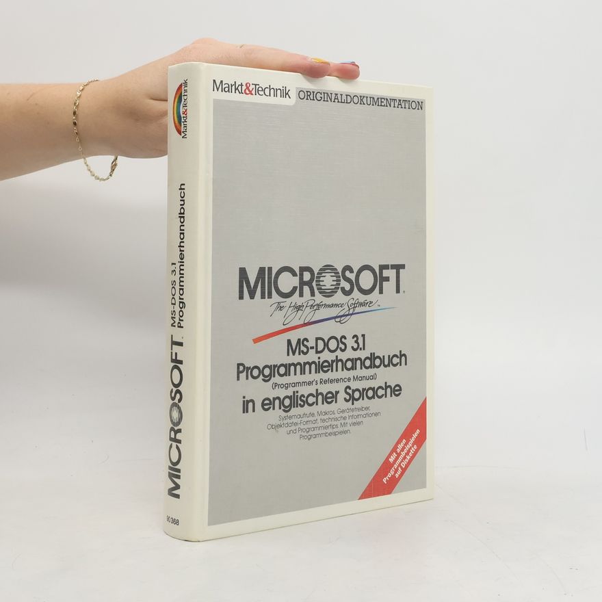 Kolektiv autorů MS-DOS 3.1, Programmierhandbuch