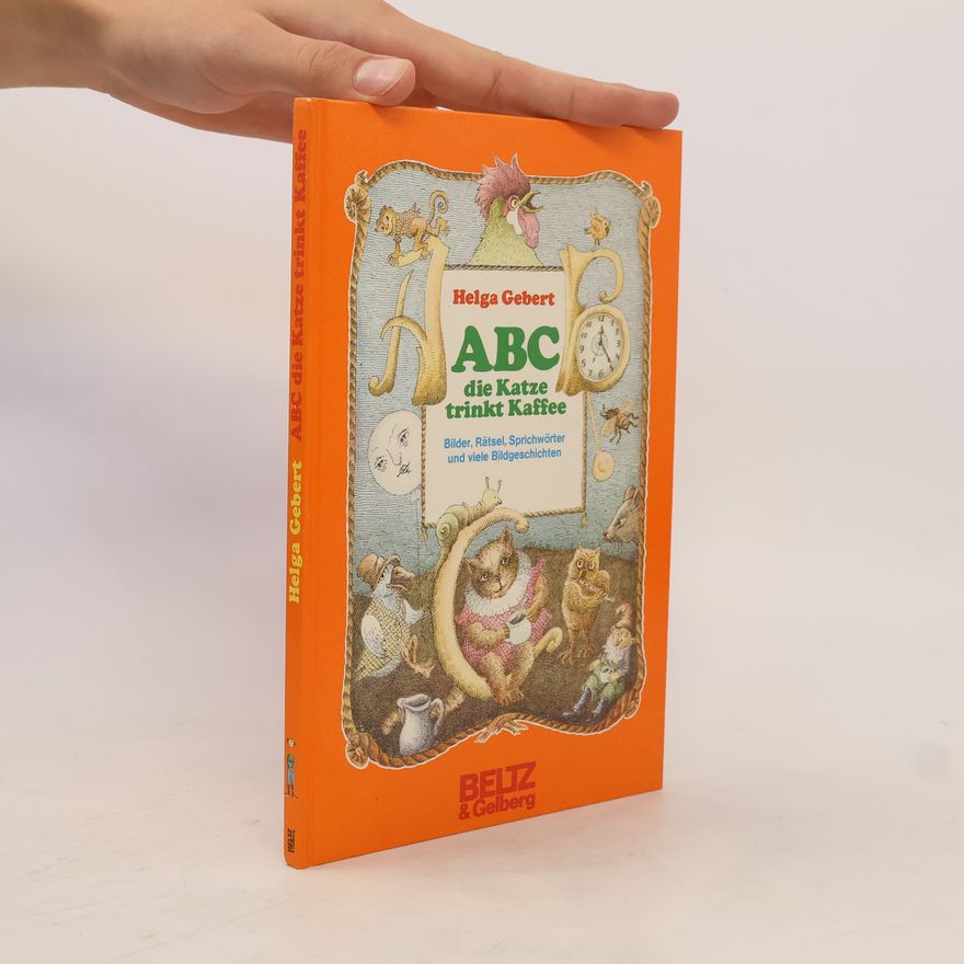 Helga Gebert ABC, die Katze trinkt Kaffee