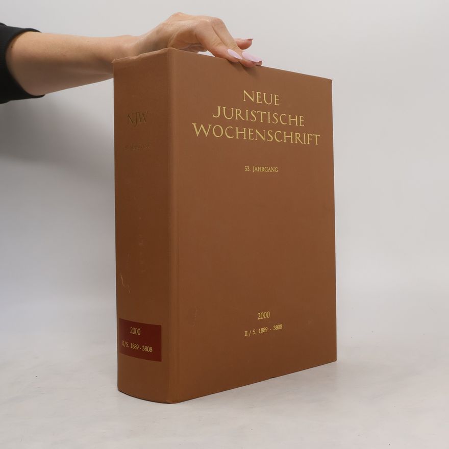 Collectif d'auteurs Neue Juristische Wochenschrift 2000. II/S. 1889-3808