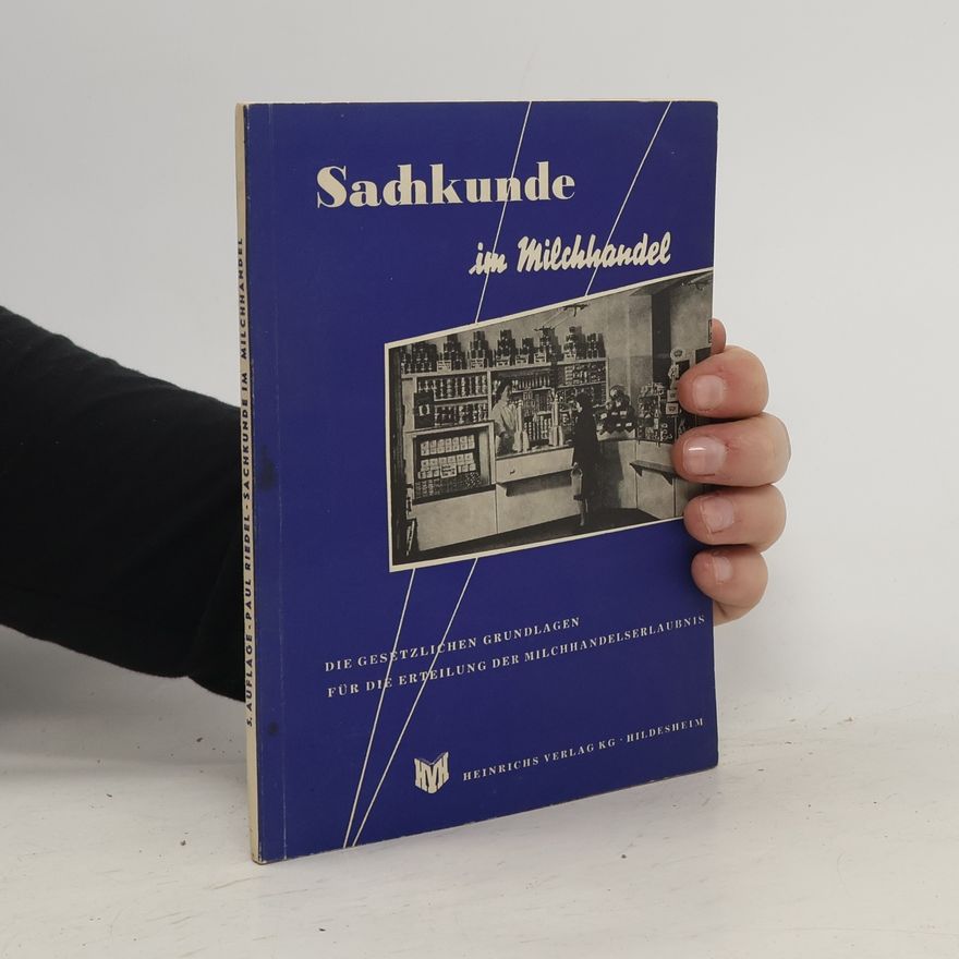 Paul Riedel Sachkunde im Milchhandel