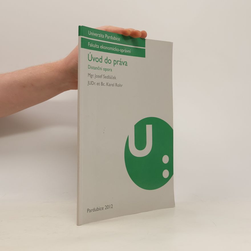 Josef Sedláček Úvod do práva. Distanční opora
