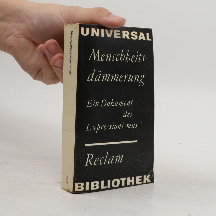 Various authors Menschheitsdämmerung