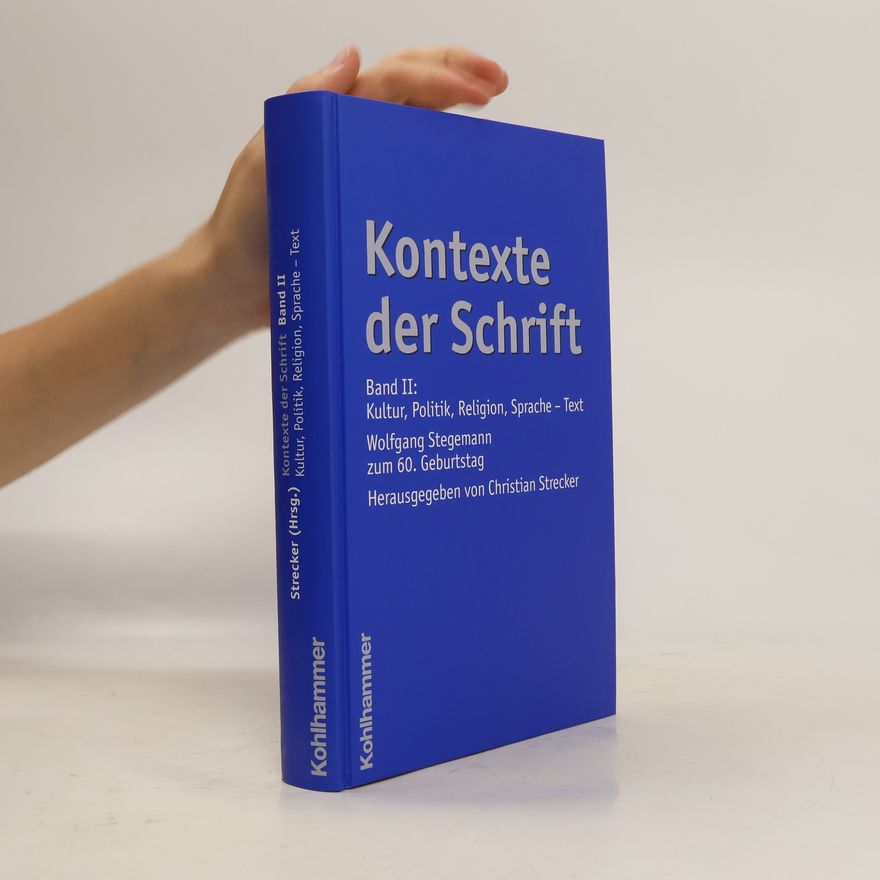 Christian Strecker Kontexte der Schrift