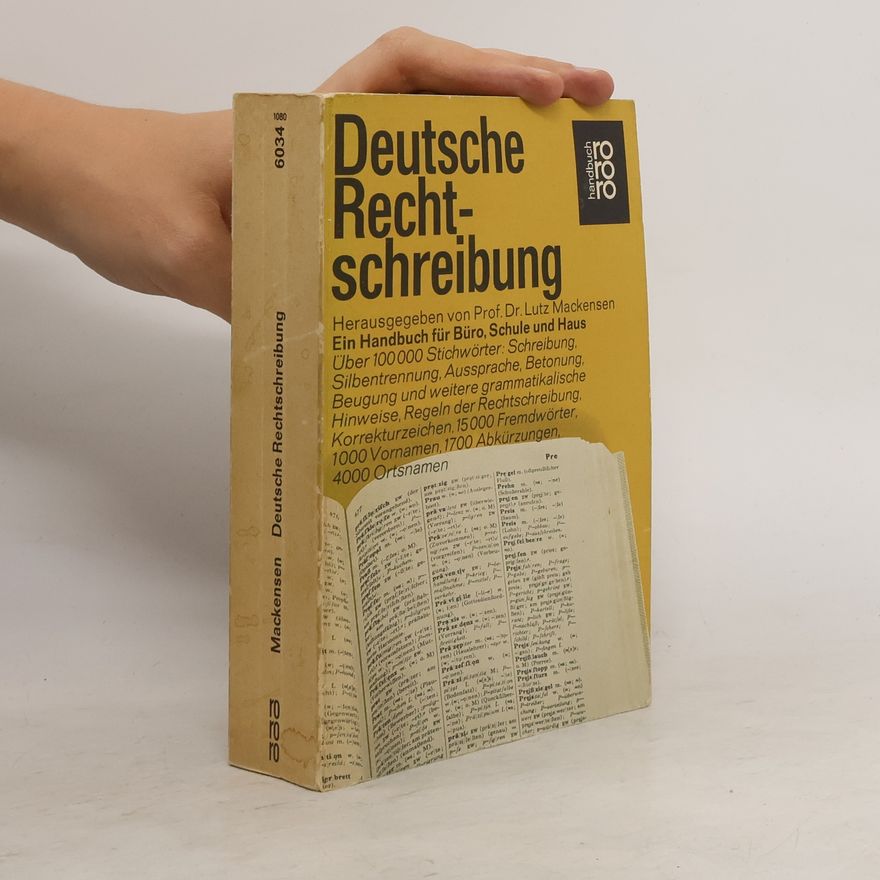 Lutz Mackensen Deutsche Rechtschreibung