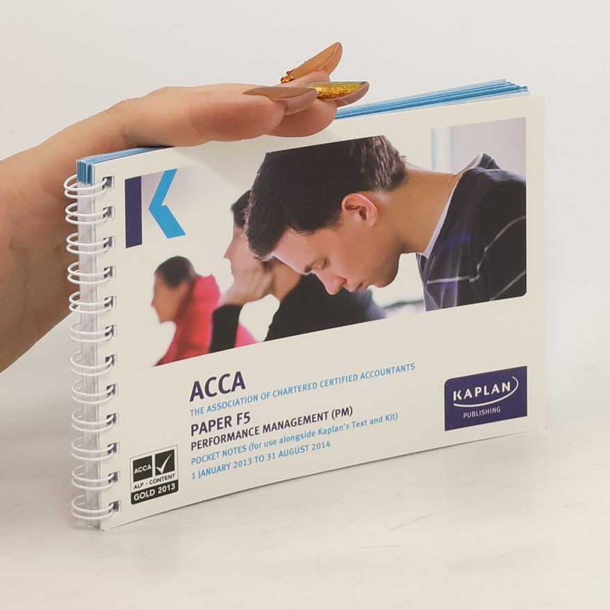KAPLAN PUBLISHING. F5 Performance Management PM - Pocket Notes - 1 January 2013 To 31 August 2014