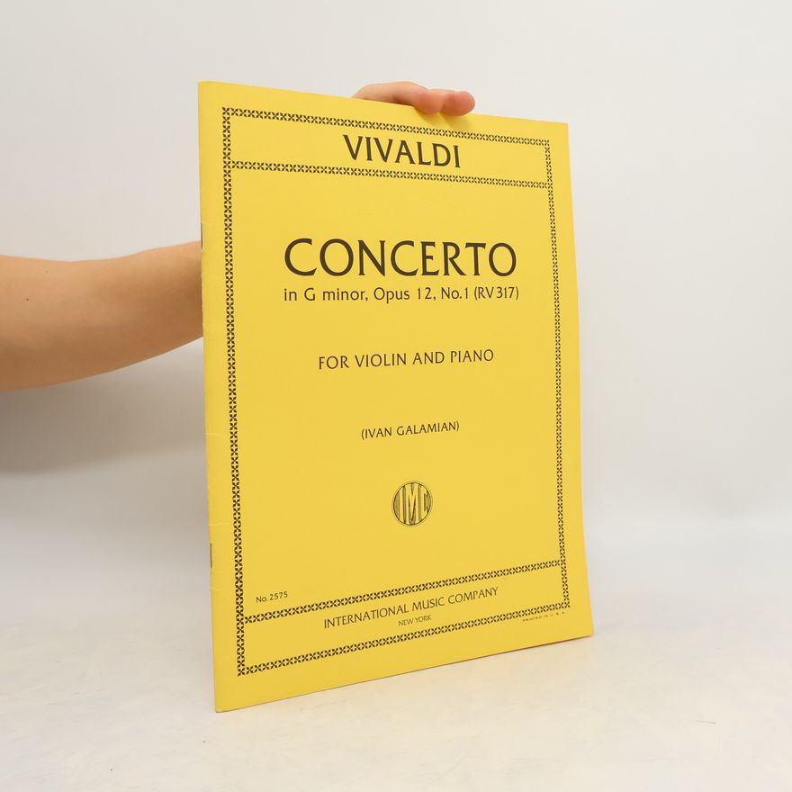 Ivan Galamian Concerto in G minor, Opus 12, No. 1