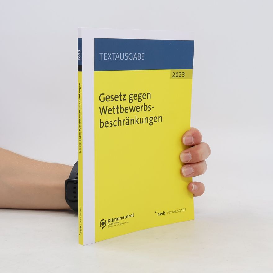 Autorenkollektiv Gesetz gegen Wettbewerbsbeschränkungen