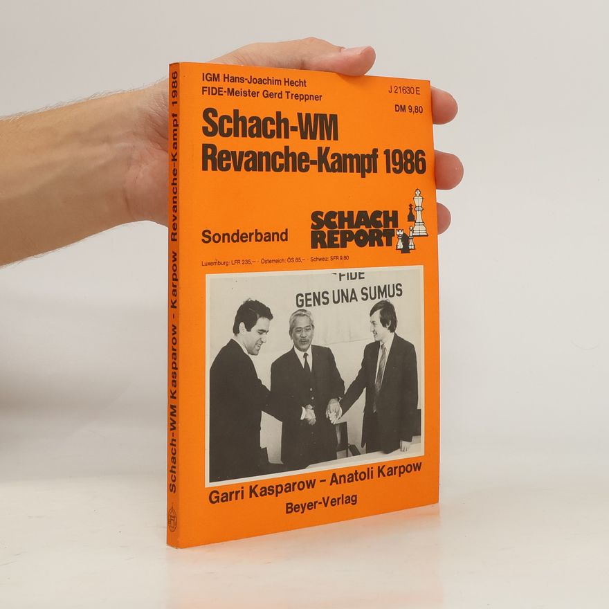 Hans Joachim Hecht Schach-WM, Revanche-Kampf 1986
