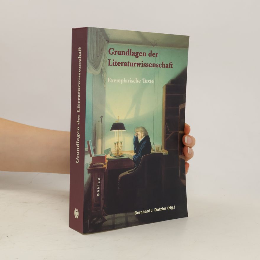 Bernhard Dotzler Grundlagen der Literaturwissenschaft