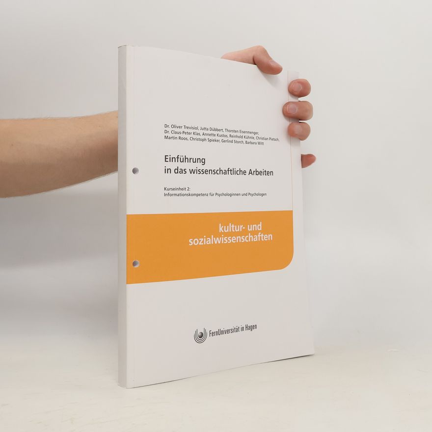 Autorenkollektiv Einführung in das wissenschaftliche Arbeiten