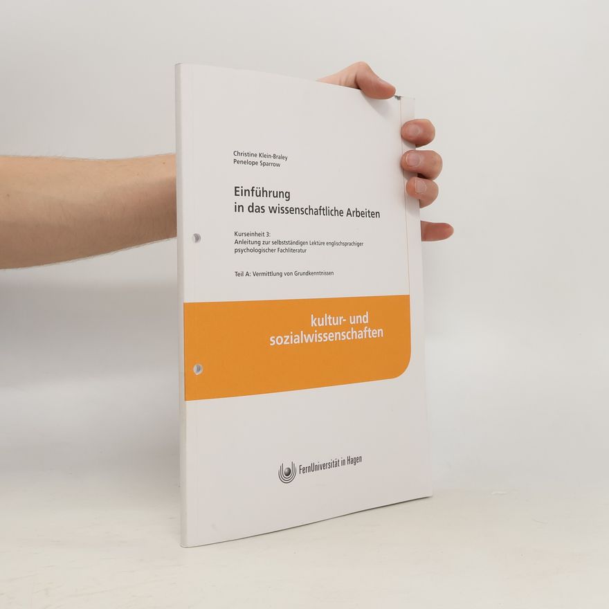 Autorenkollektiv Einführung in das wissenschaftliche Arbeiten