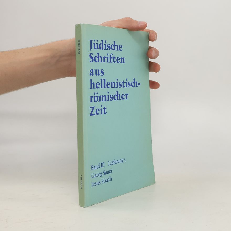 Georg Sauer Jüdische Schriften aus hellenistisch-römischer Zeit III