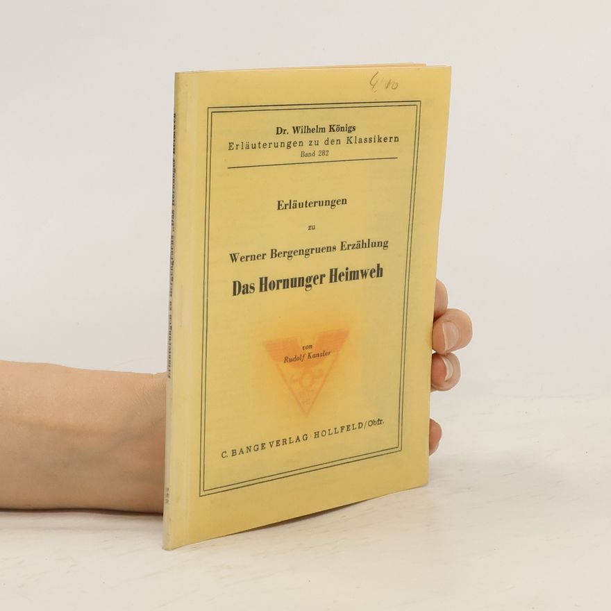 Werner Bergengruen Das Hornunger Heimweh