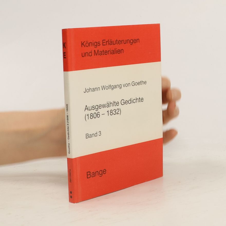 Various authors Erläuterungen zu ausgewählten Gedichten Johann Wolfgang von Goethes