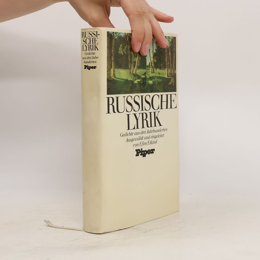 Efim Etkind Russische Lyrik