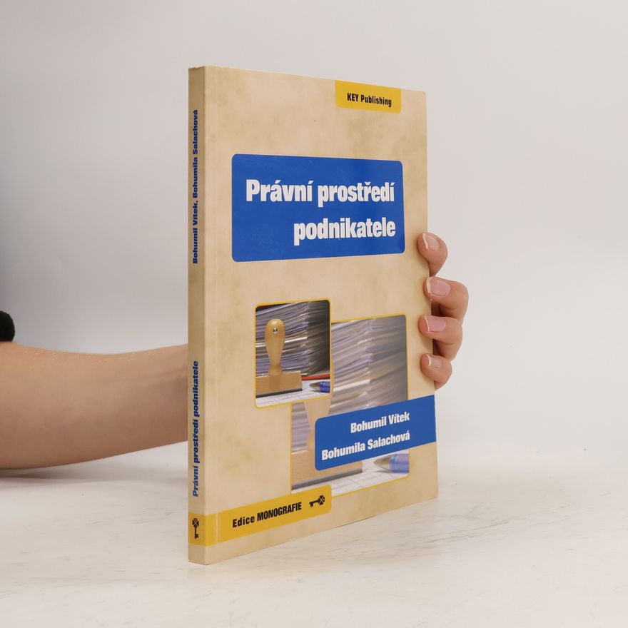 Bohumila Salachová Právní prostředí podnikatele