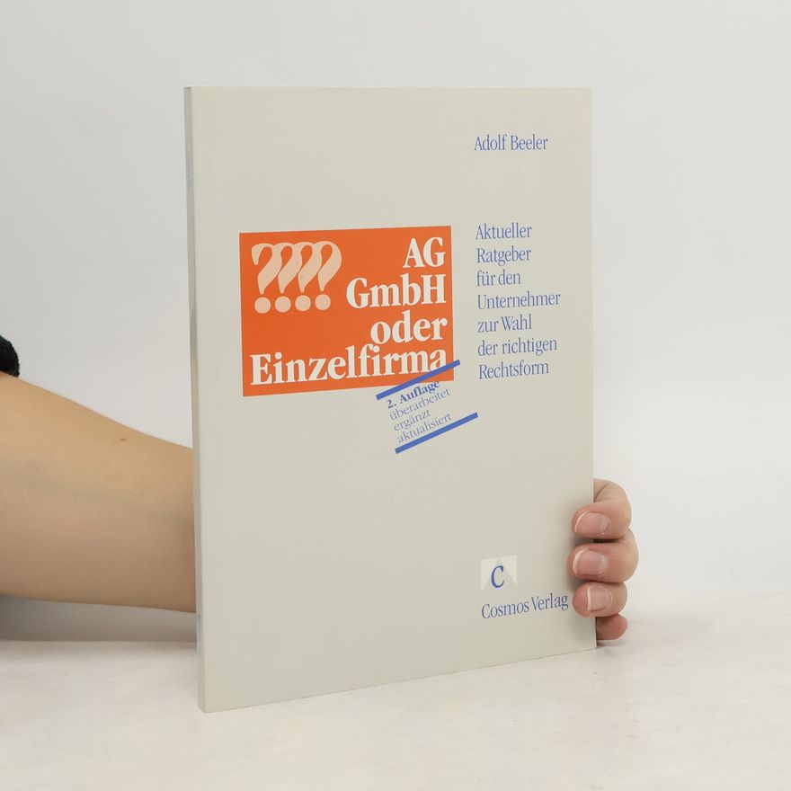 Adolf Beeler AG, GmbH oder Einzelfirma