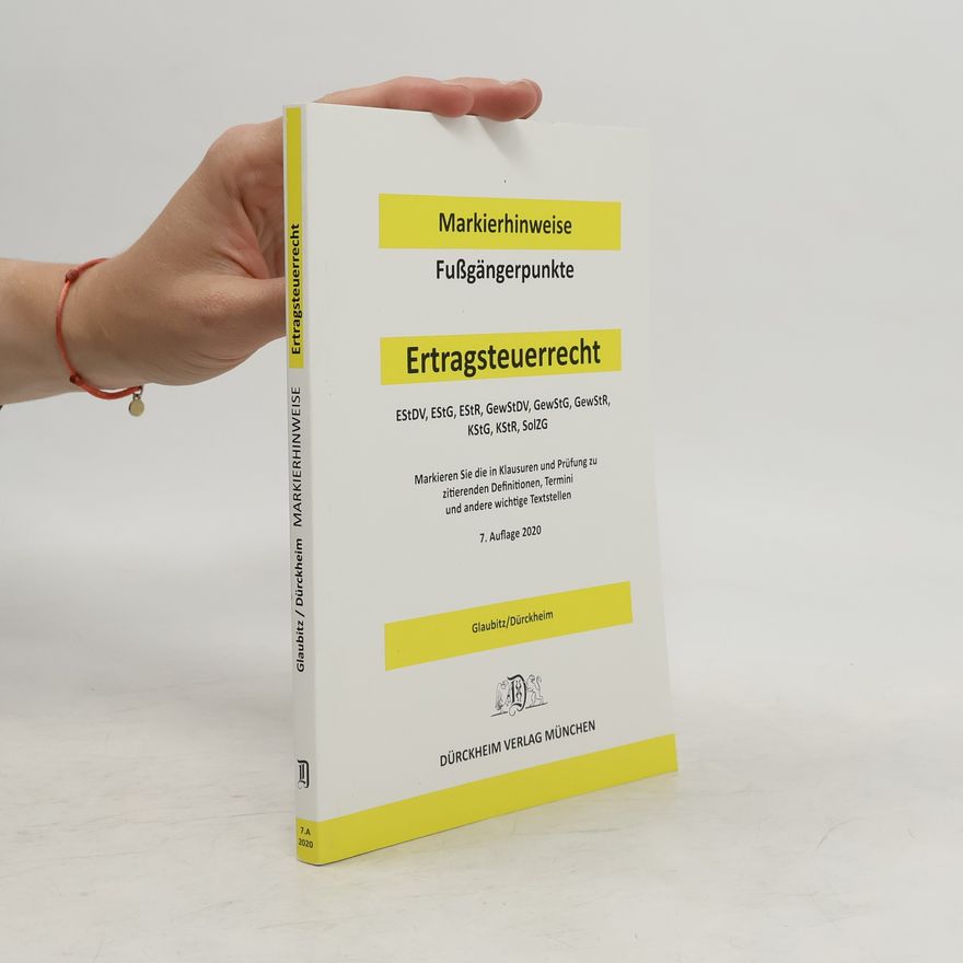 Thorsten Glaubitz Fußgängerpunkte Markierhinweise Ertragsteuerrecht