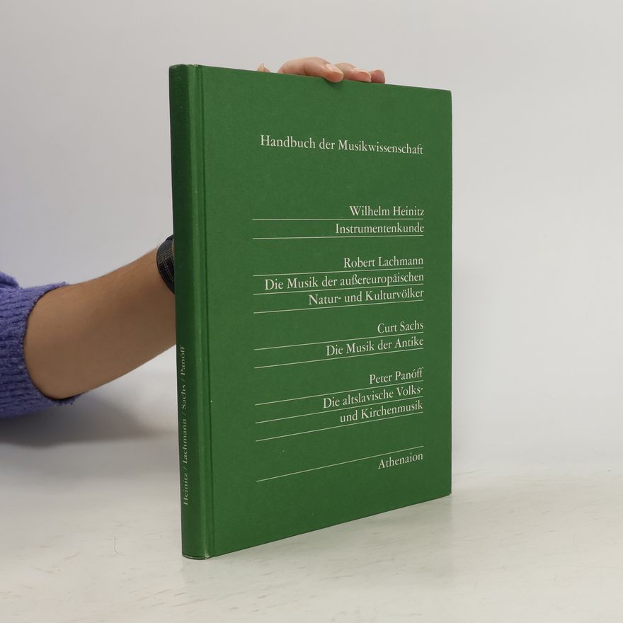 Various authors Handbuch der Musikwissenschaft