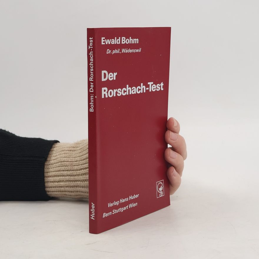 Ewald Bohm Der Rorschach-Test