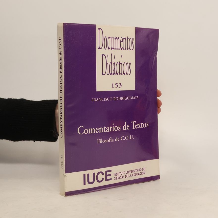 Various authors Filosofía de C.O.U. Comentarios de textos
