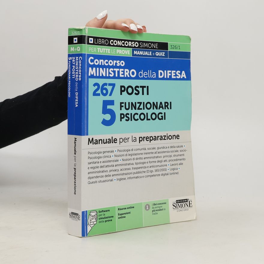 Various authors Concorso Ministero della Difesa. 267 Posti - 5 Funzionari Psicologi