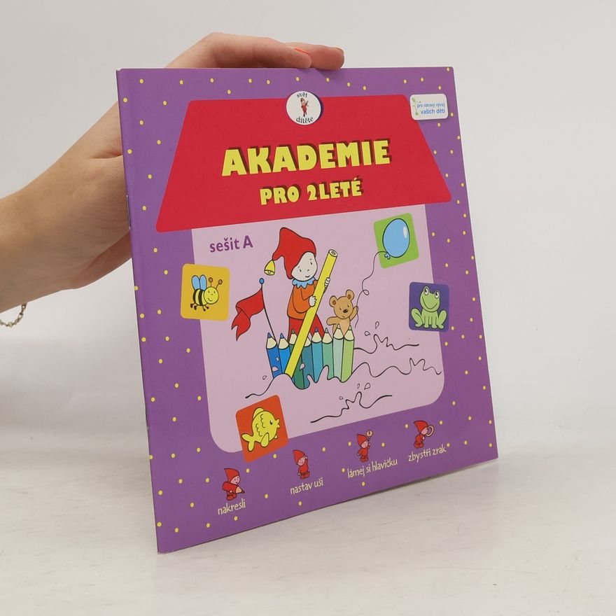Šikulka Akadamie pro dvouleté, sešit A - omalovánky se samolepkami