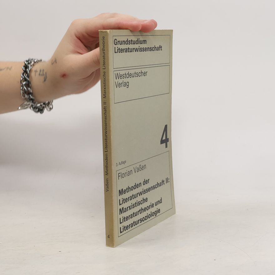 Florian Vassen Methoden der Literaturwissenschaft