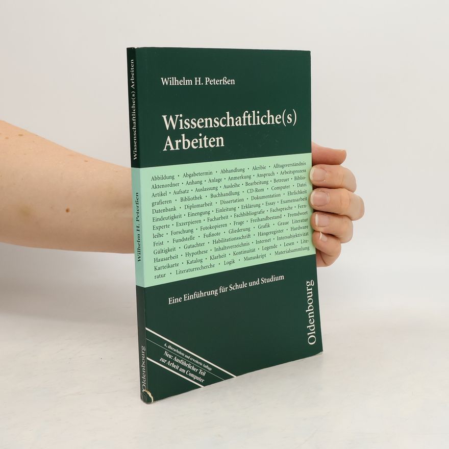 Wilhelm Peterßen Wissenschaftliche(s) Arbeiten