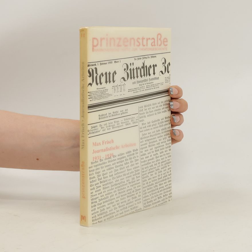 Max Frisch Journalistische Arbeiten 1931 - 1939