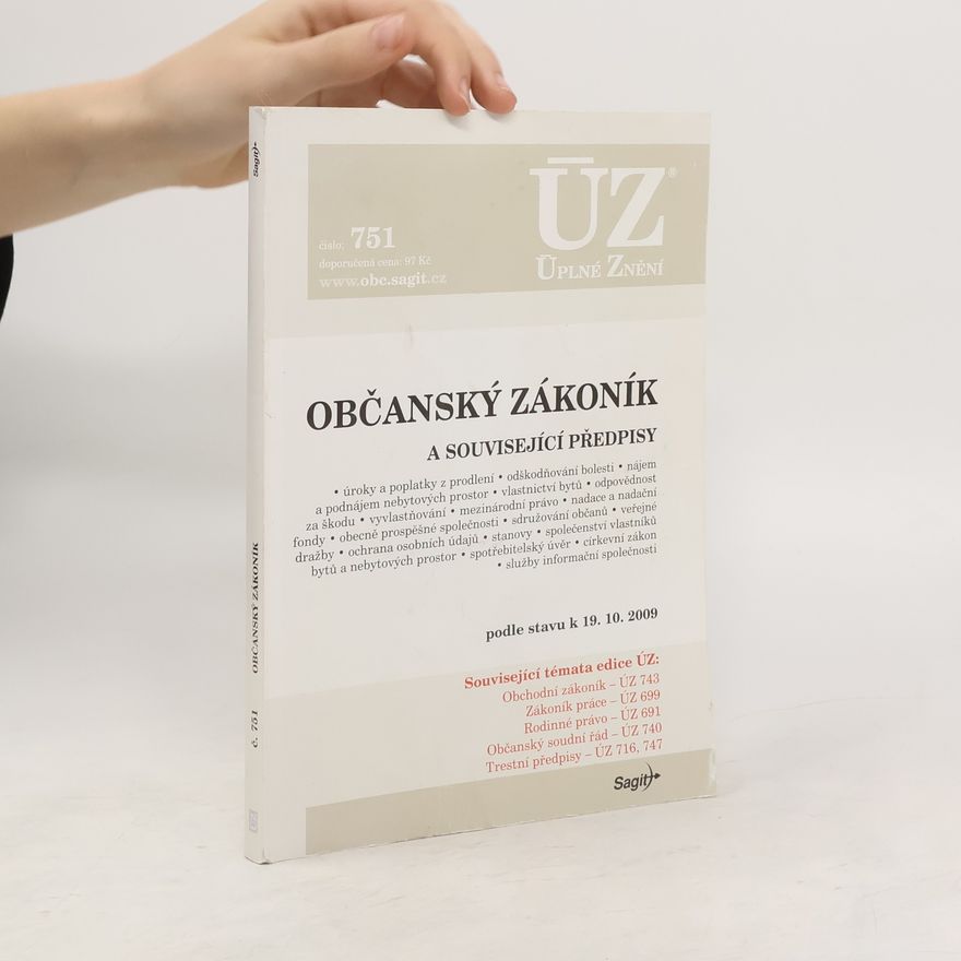 Česko Občanský zákoník a související předpisy podle stavu k 19. 1. 2009