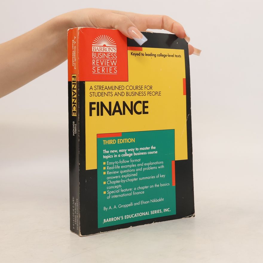 Angelico A Groppelli Barron's Business Review Series: Finance
