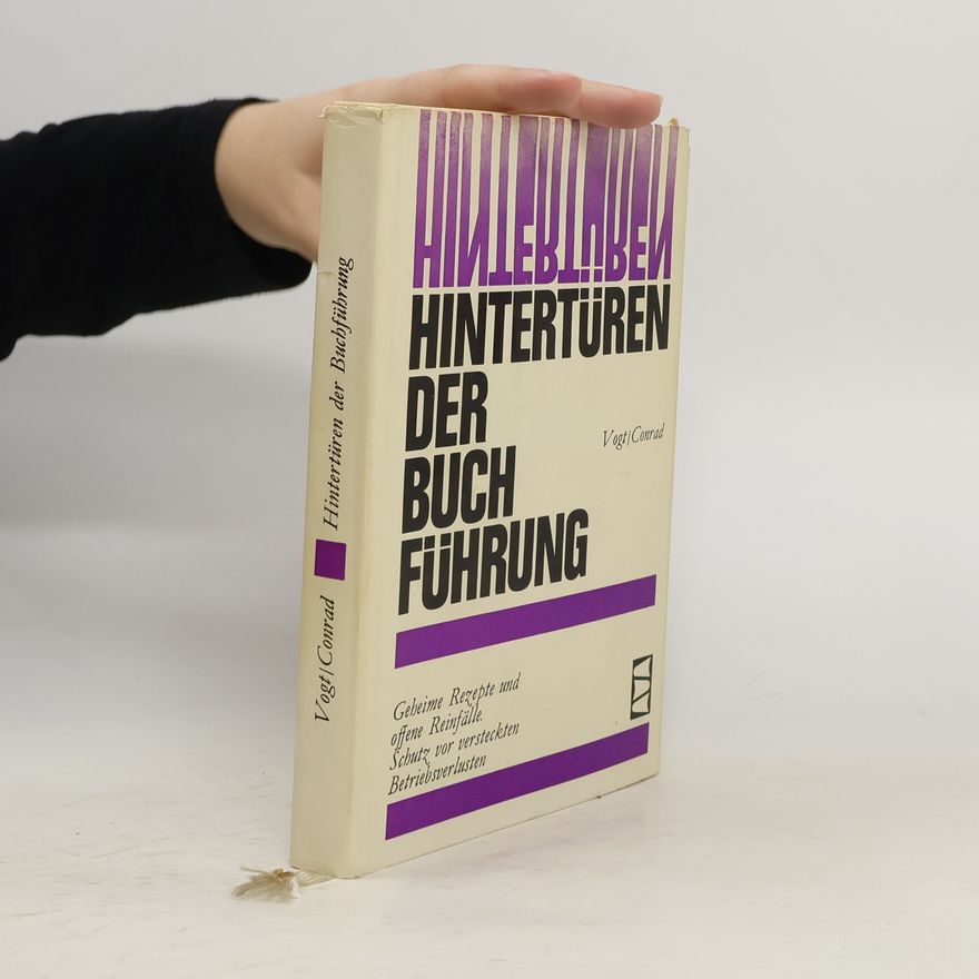 Fritz Johannes Vogt Hintertüren der Buchführung