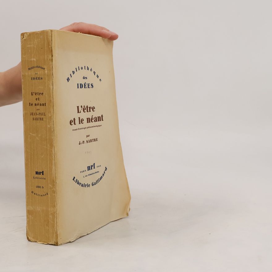 Jean-Paul Sartre L'etre et le néant