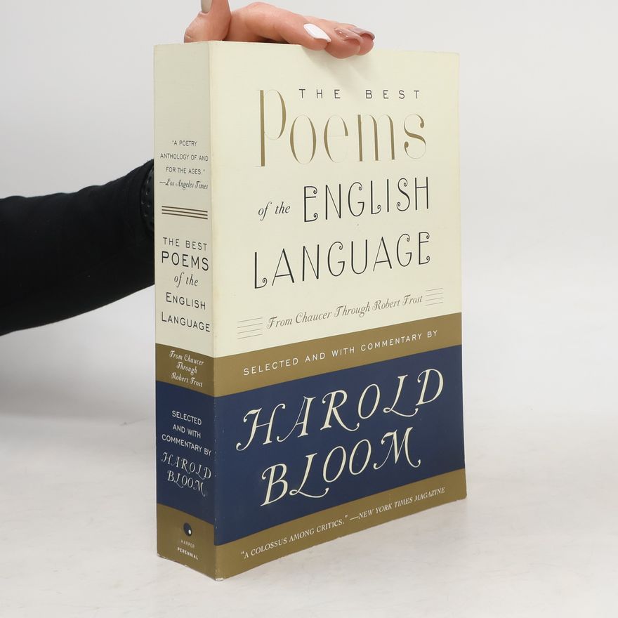 Harold Bloom The Best Poems of the English Language